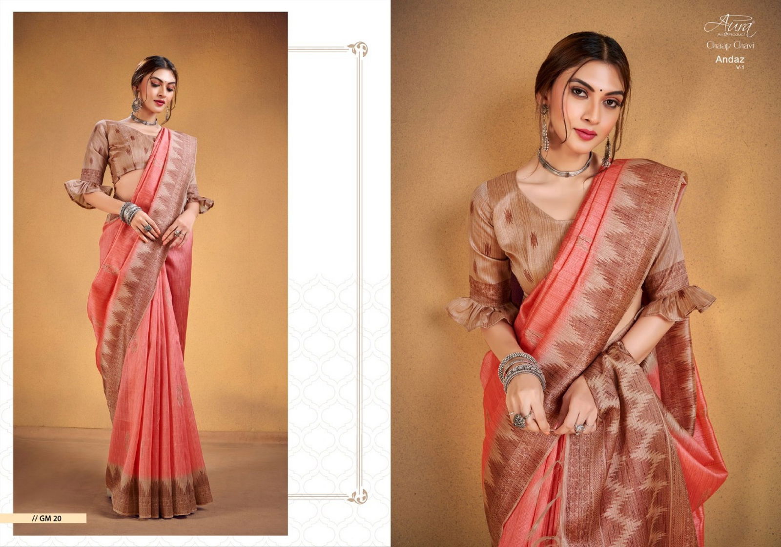 Aura Andaz 1 Ethnic Wear Wholesale Handloom Silk Sarees Catalog
